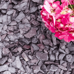 Plum Slate Chippings 40mm