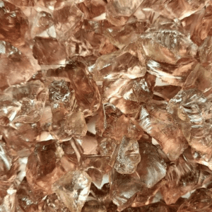 Rose Gold Glass Chippings 10-20mm