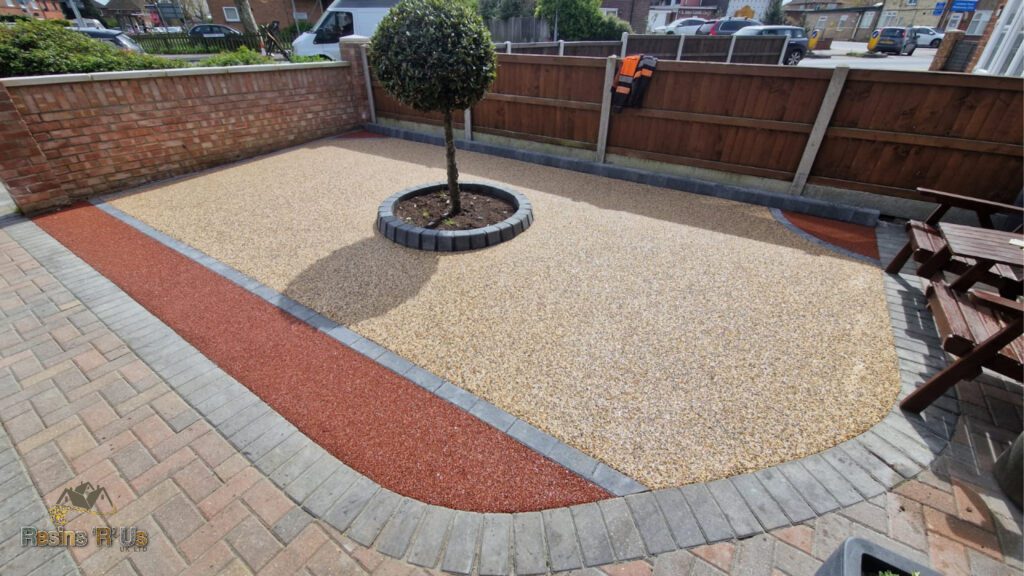 Resin-bound patio