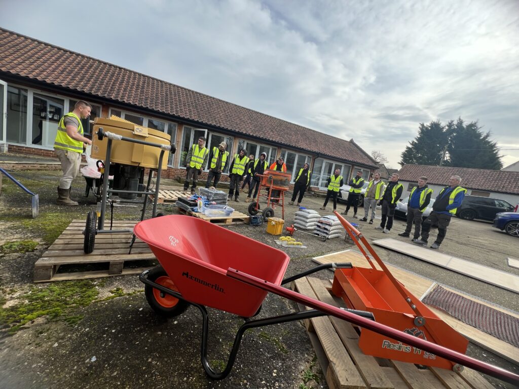 resin bound driveways patios training courses UK installers installation professional